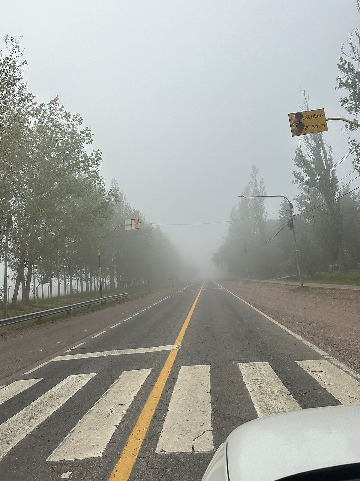 Nuevos bancos de niebla afectan la Ciudad de San Rafael y alrededores